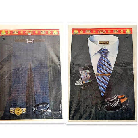Men's Clothing for paper burning rituals